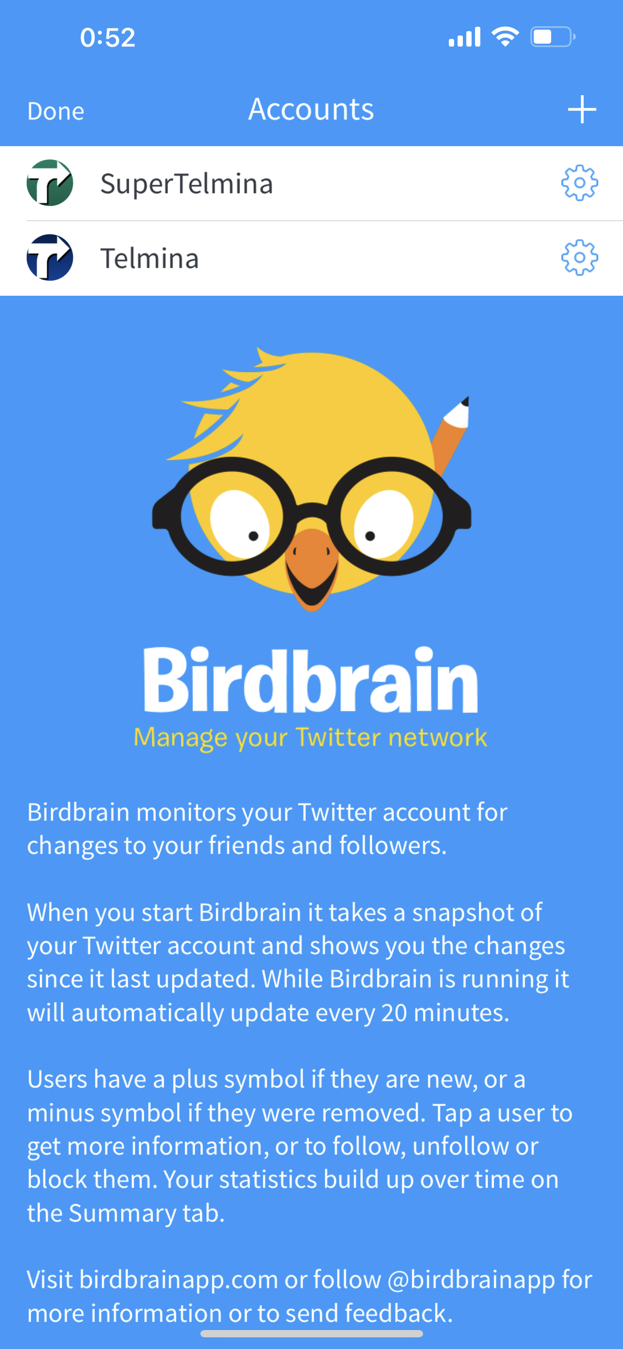 Birdbrain for iOS