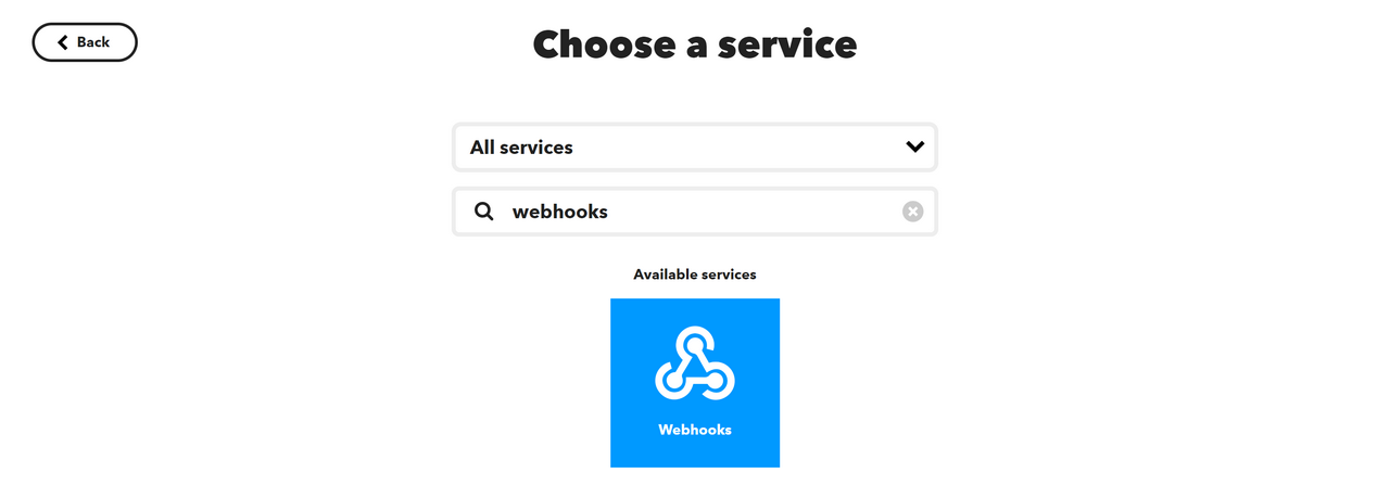 「Webhooks」を選択