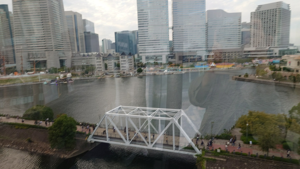 ロープウェイ復路。先ほど歩いていた汽車道もよく見える。（その2）