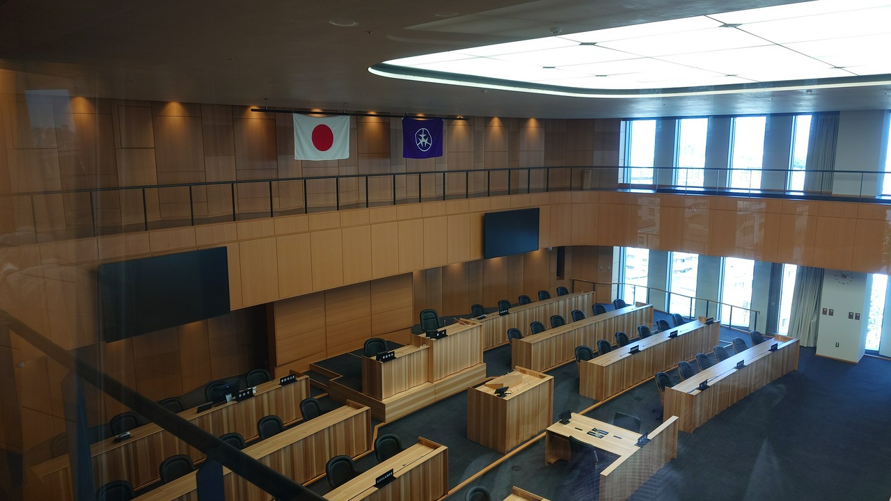 区議会の傍聴エリア（その2）