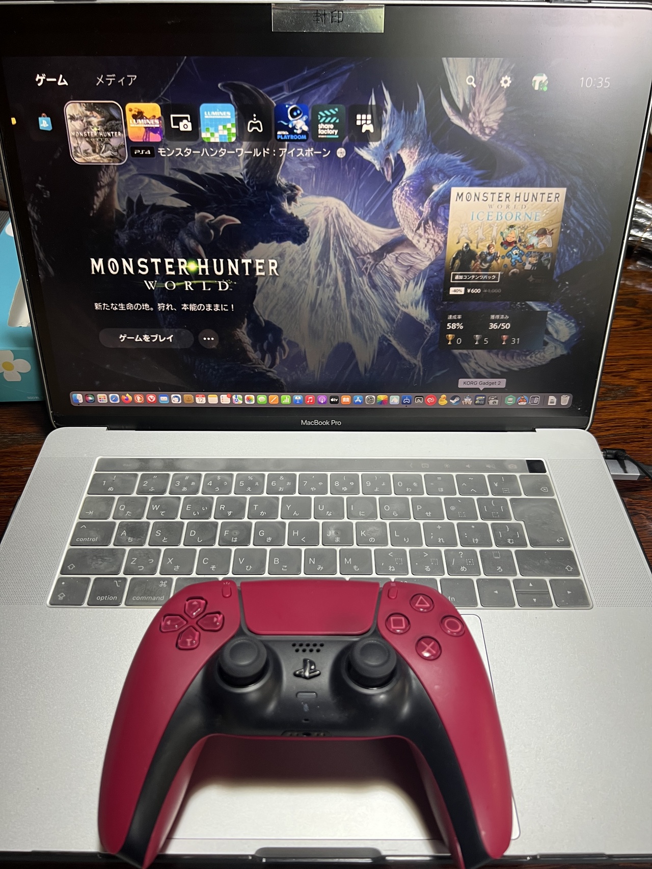 MacBook Pro 2018でPS5リモートプレイ