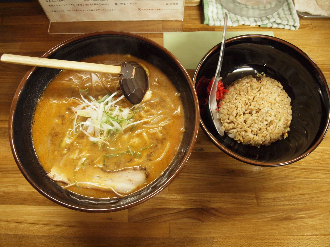 ら~めん信玄の味噌ラーメンセット