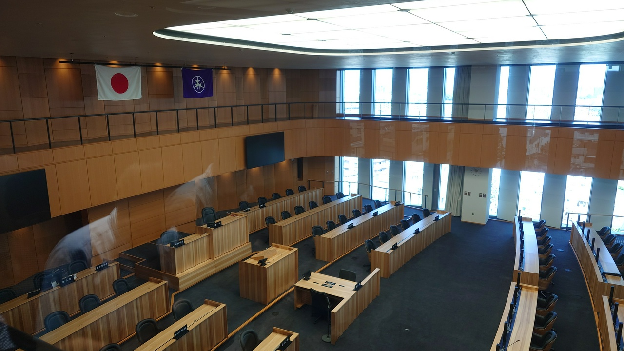 区議会の傍聴エリア（その1）